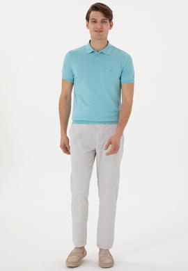 Erkek Açık Gri Kanvas Pantolon - 50300176400