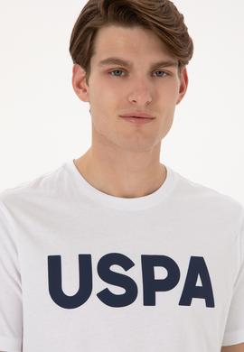 Erkek Regular Fit Bisiklet Yaka Beyaz Basic Tişört - 50297988007