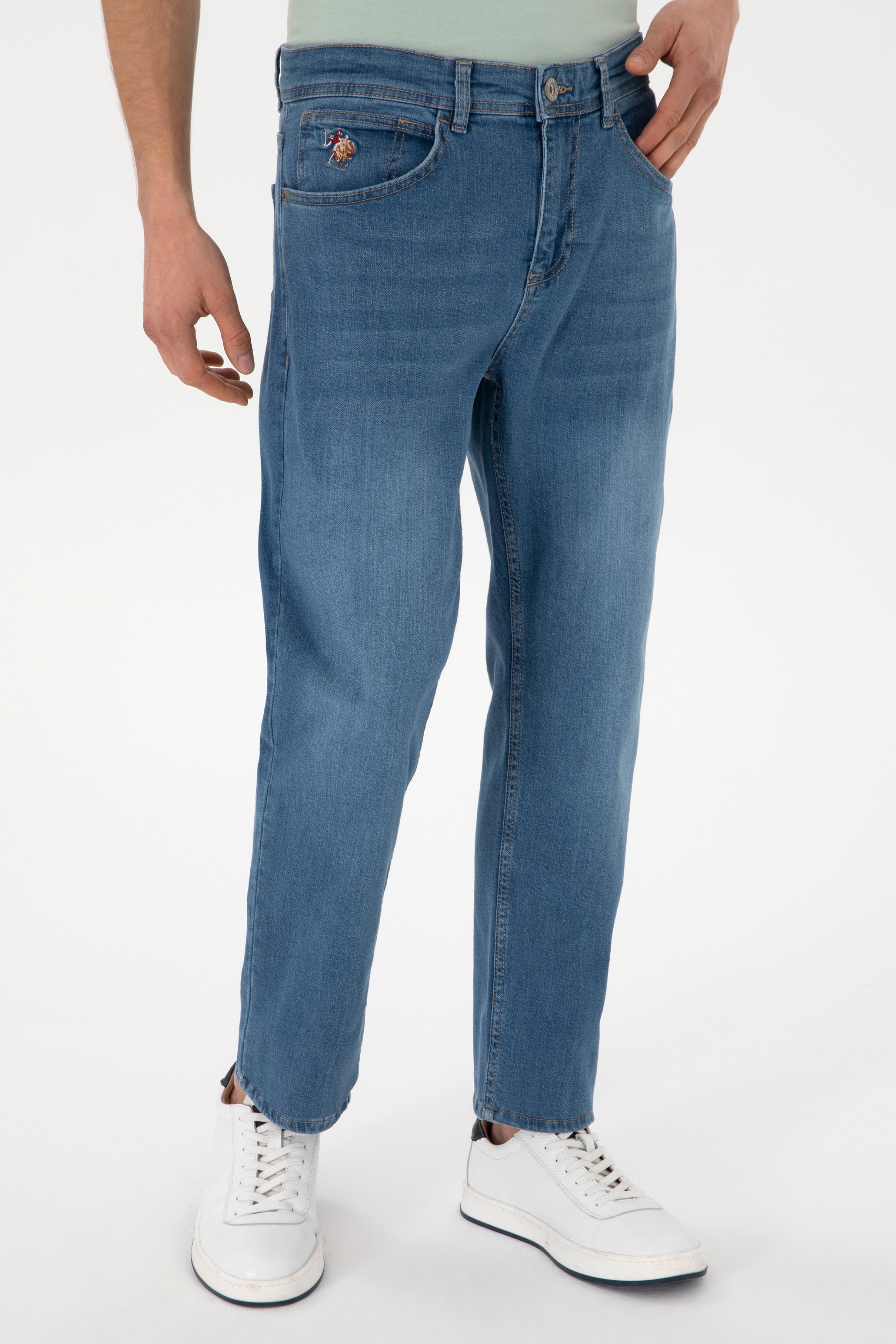 Erkek Açık Mavi Jean Pantolon - Image 2
