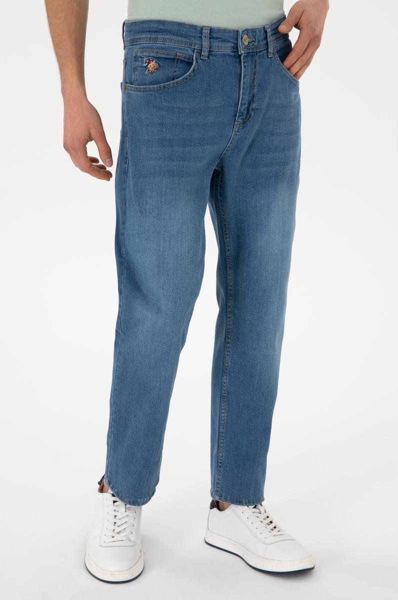 Erkek Açık Mavi Jean Pantolon
