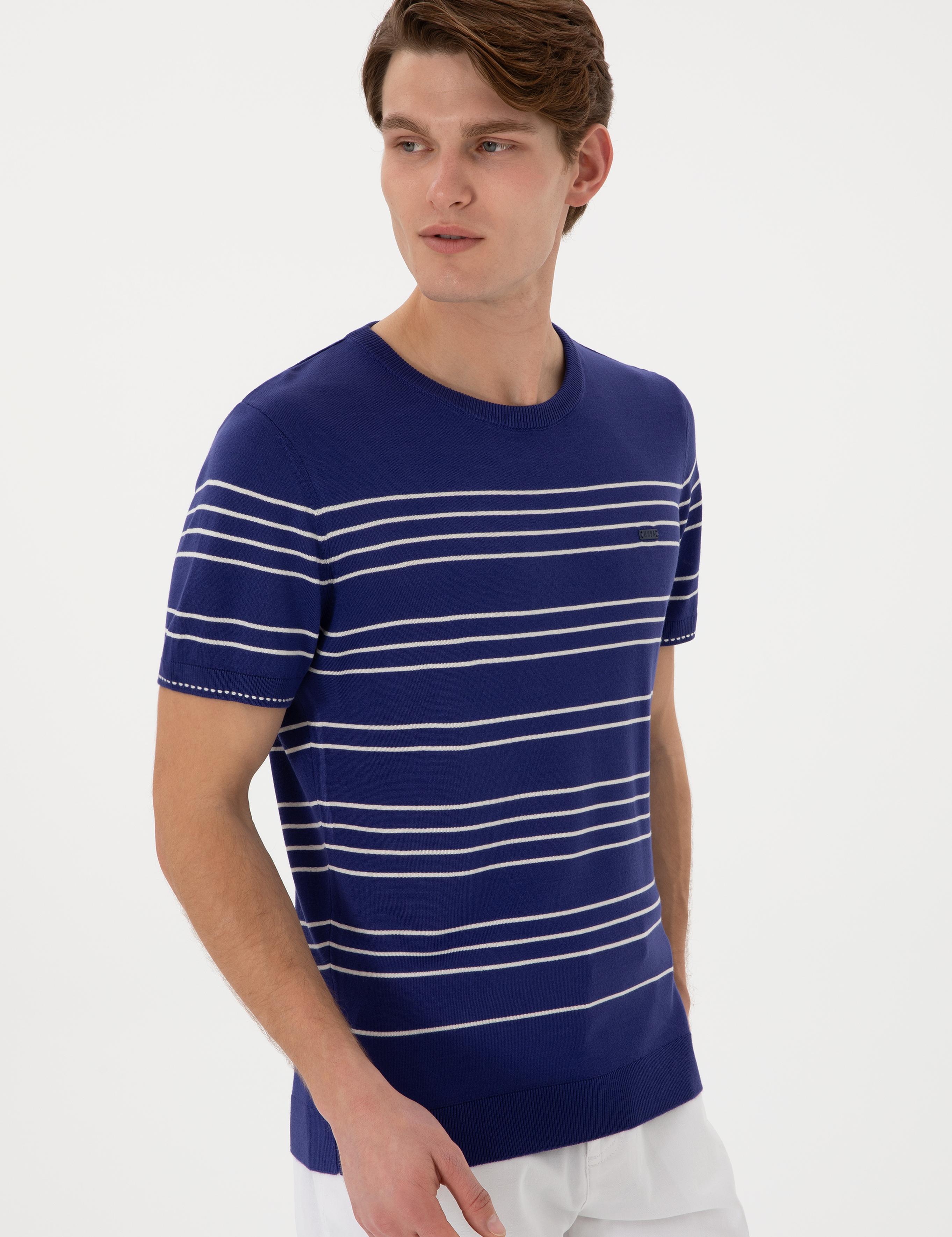 تی شرت یقه گرد  اندامی یقه گرد مردانه یو اس پولو | U.S. Polo Assn. - تصویر 3