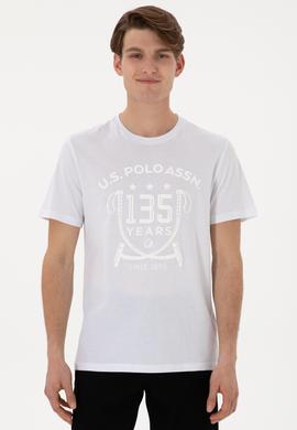 Erkek Regular Fit Bisiklet Yaka Beyaz Tişört - 50300047006