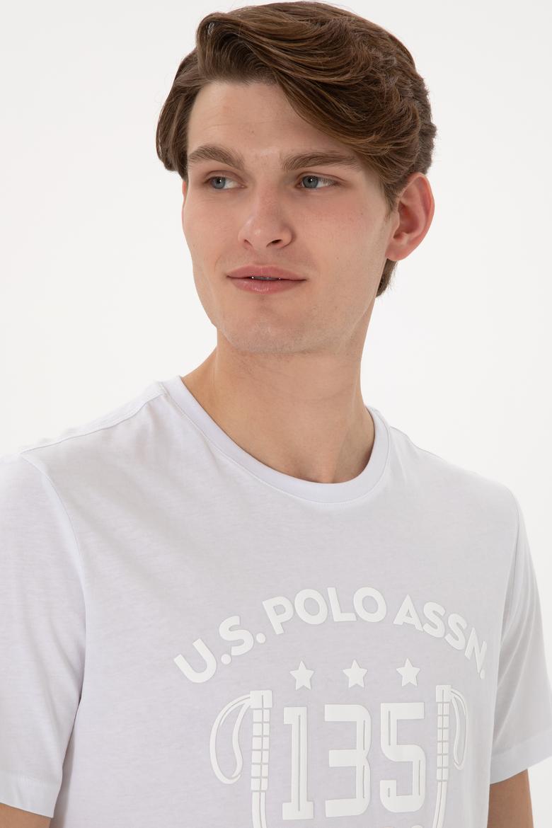 Erkek Regular Fit Bisiklet Yaka Beyaz Tişört - 50300047006