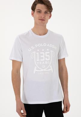 Erkek Regular Fit Bisiklet Yaka Beyaz Tişört - 50300047006