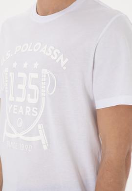 Erkek Regular Fit Bisiklet Yaka Beyaz Tişört - 50300047006