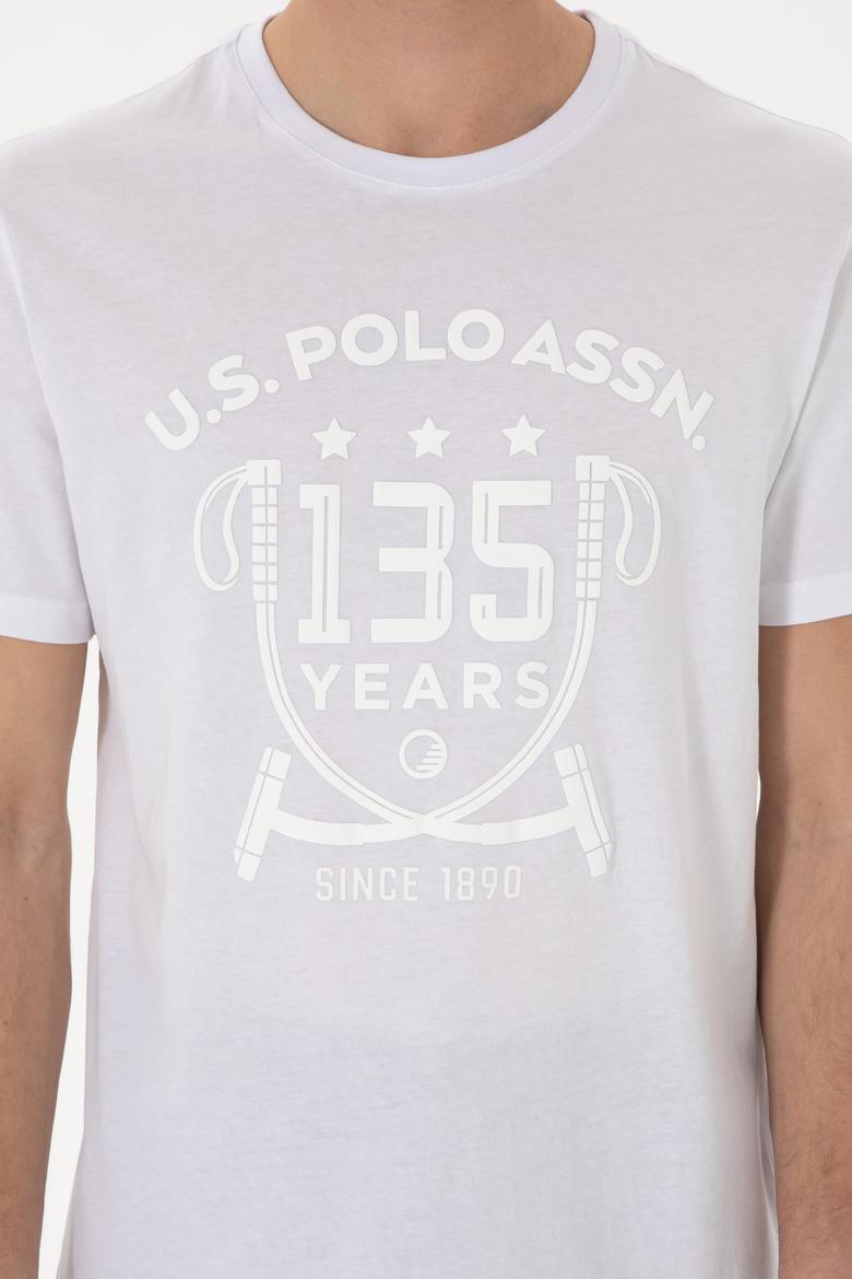 Erkek Regular Fit Bisiklet Yaka Beyaz Tişört - 50300047006