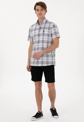 Erkek Lacivert Kısa Kollu Gömlek - 50300641008