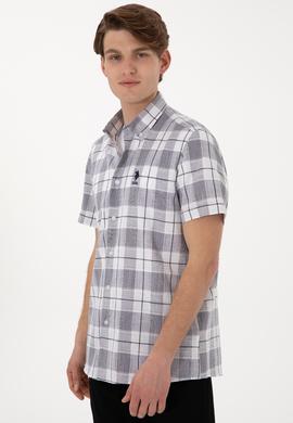 Erkek Lacivert Kısa Kollu Gömlek - 50300641008