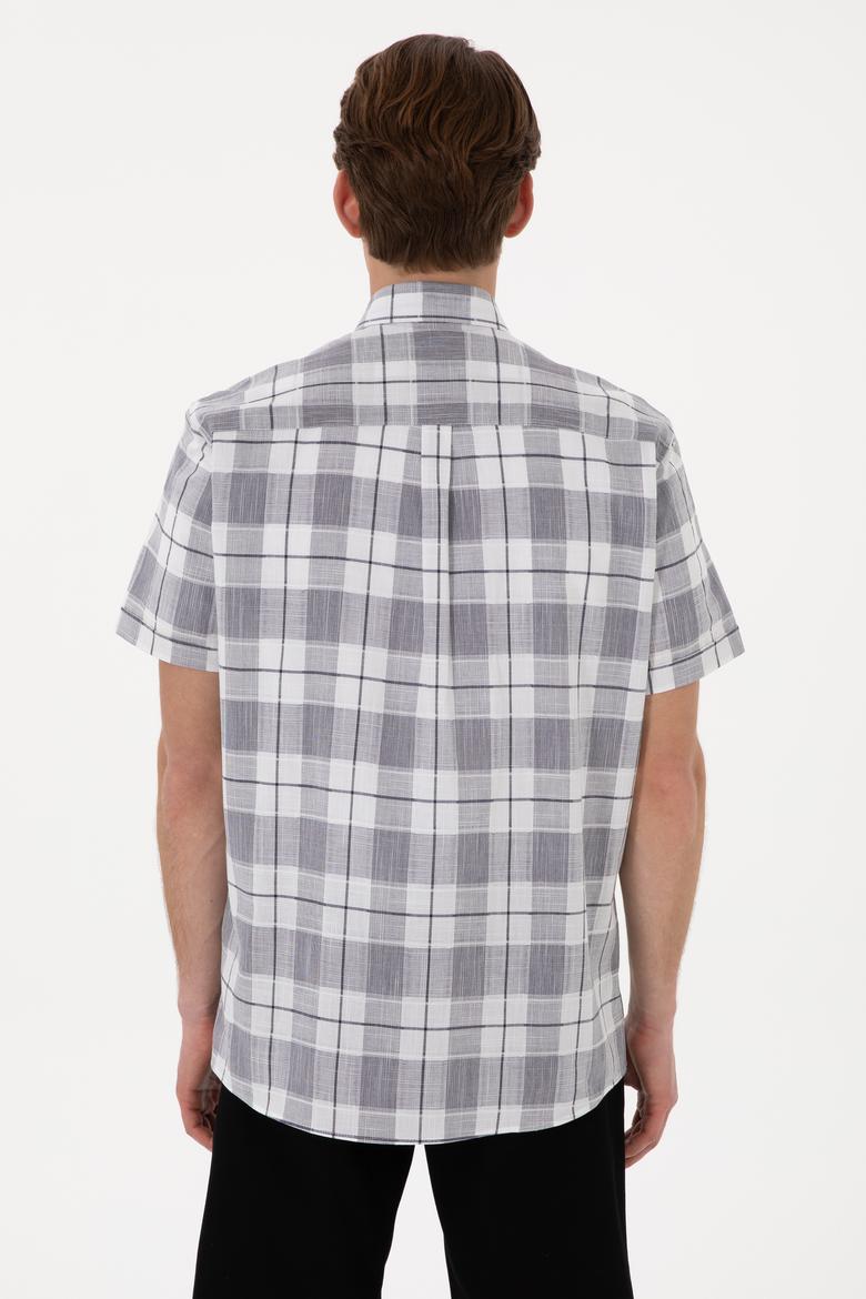 Erkek Lacivert Kısa Kollu Gömlek - 50300641008