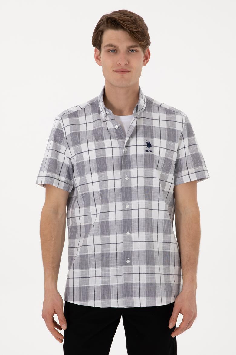 Erkek Lacivert Kısa Kollu Gömlek