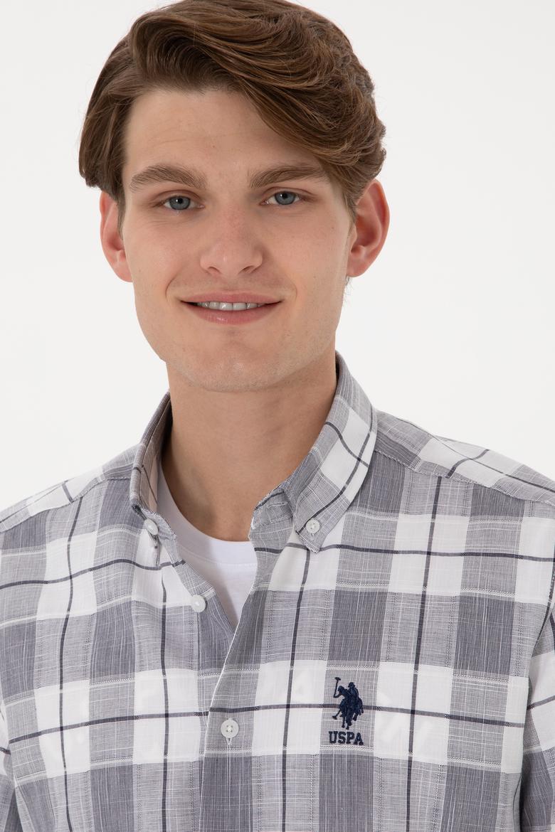 Erkek Lacivert Kısa Kollu Gömlek - 50300641008