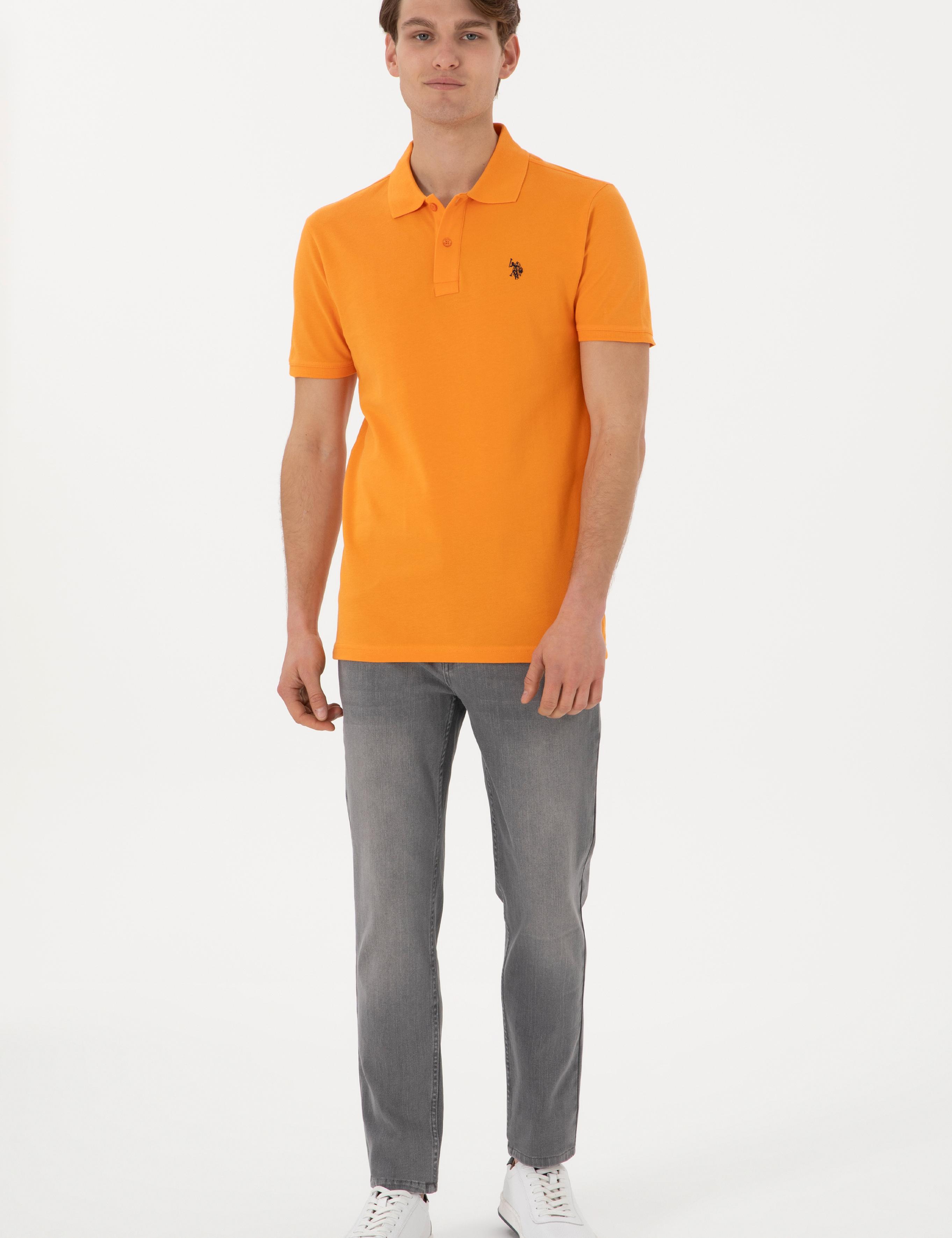 پولوشرت آستین کوتاه اندامی یقه پیراهنی مردانه یو اس پولو | U.S. Polo Assn. - تصویر 4