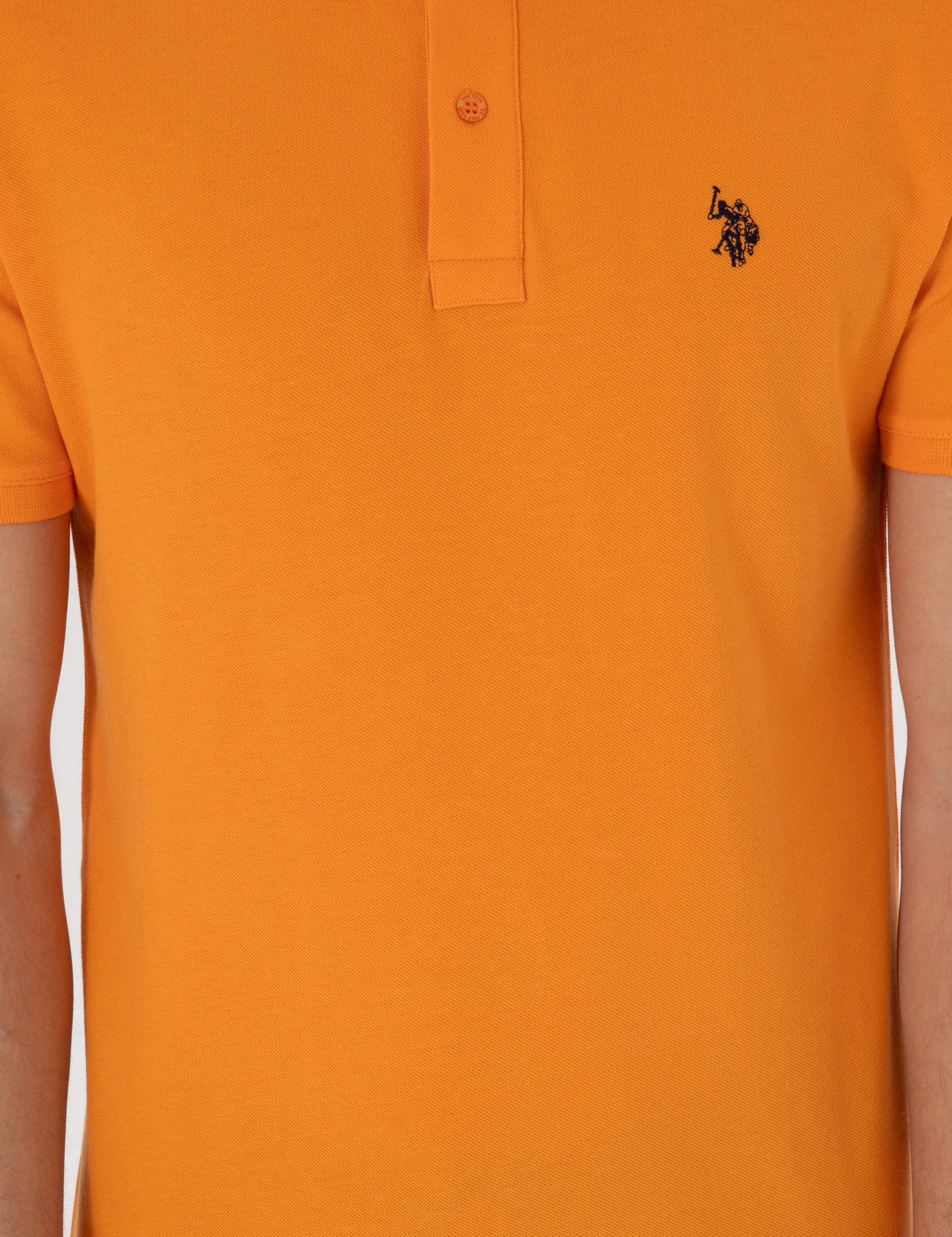 پولوشرت آستین کوتاه اندامی یقه پیراهنی مردانه یو اس پولو | U.S. Polo Assn. - تصویر 6