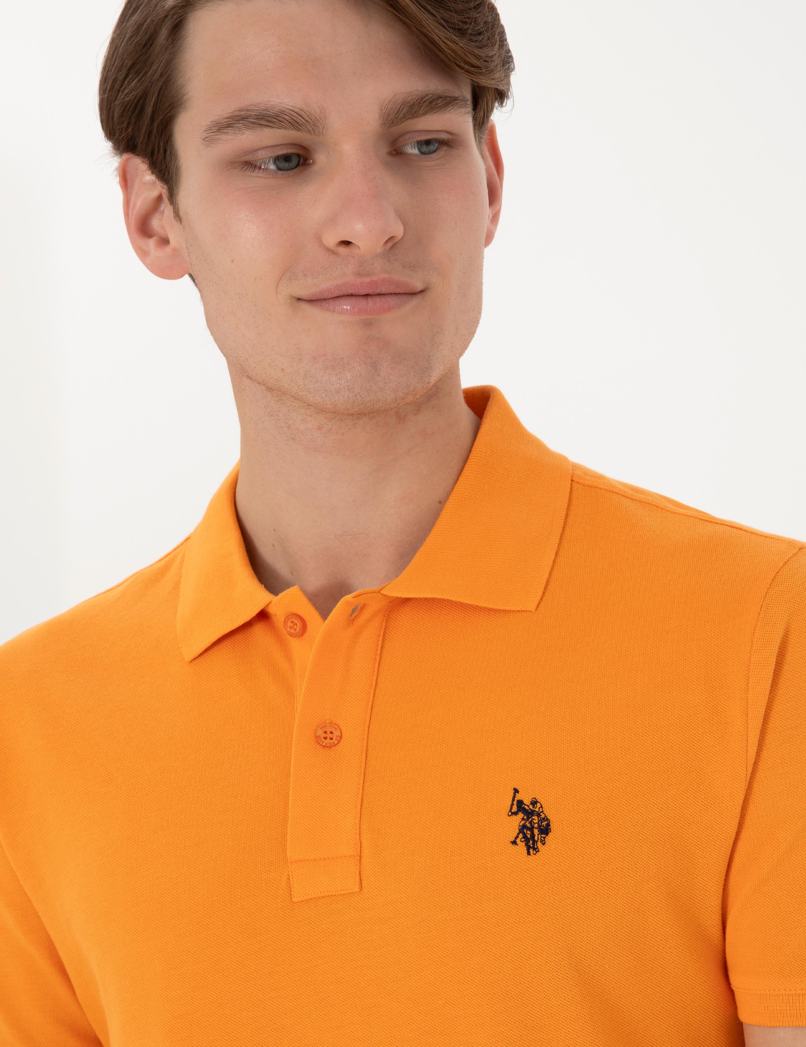 پولوشرت آستین کوتاه اندامی یقه پیراهنی مردانه یو اس پولو | U.S. Polo Assn. - تصویر 2
