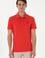 Erkek Slim Fit Polo Yaka Kırmız Basic Tişört