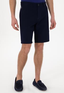 Erkek Lacivert Dokuma Şort - 50299172002