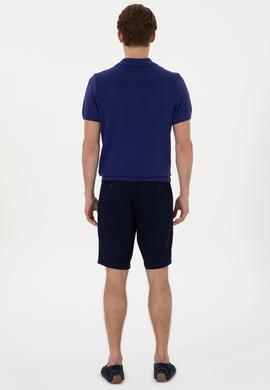 Erkek Lacivert Dokuma Şort - 50299172002