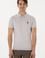 Erkek Slim Fit Polo Yaka Açık Gri Tişört