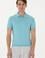 Erkek Slim Fit Polo Yaka Aqua Tişört