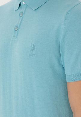 Erkek Slim Fit Polo Yaka Aqua Tişört - 50299359032