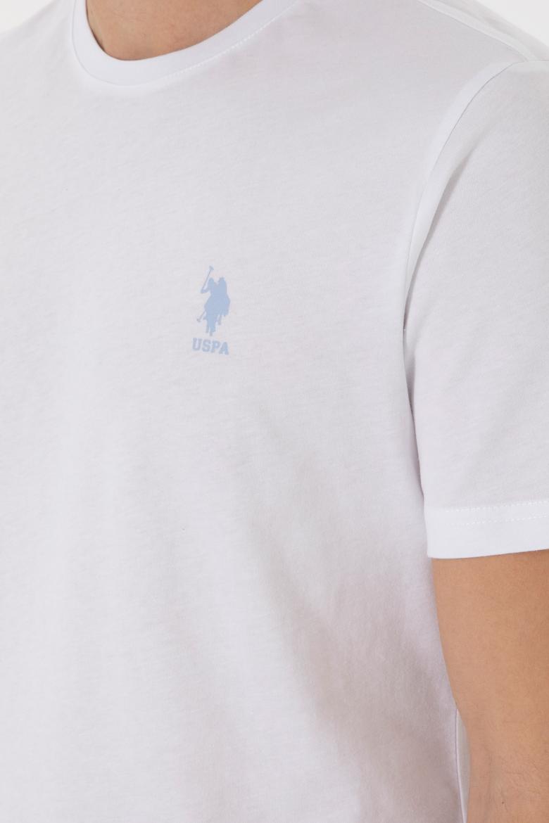 Erkek Regular Fit Bisiklet Yaka Beyaz Tişört - 50299544006