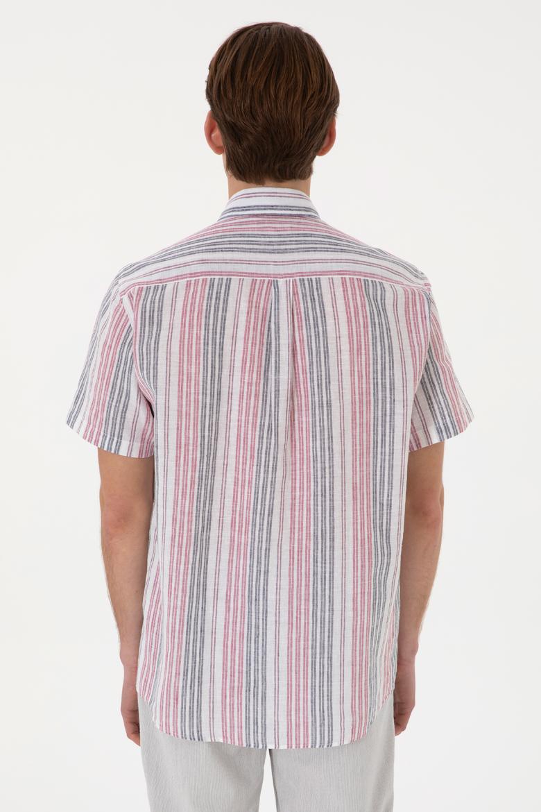 Erkek Kırmızı Kısa Kollu Gömlek - 50299960006