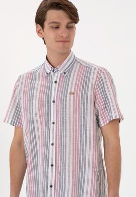 Erkek Kırmızı Kısa Kollu Gömlek - 50299960006