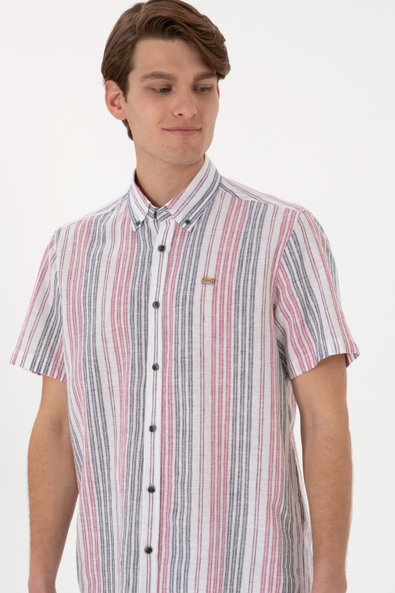 Erkek Kırmızı Kısa Kollu Gömlek - 50299960006