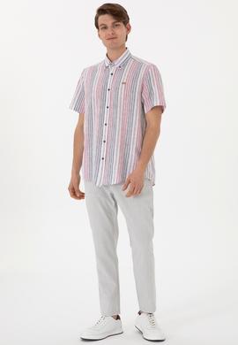 Erkek Kırmızı Kısa Kollu Gömlek - 50299960006