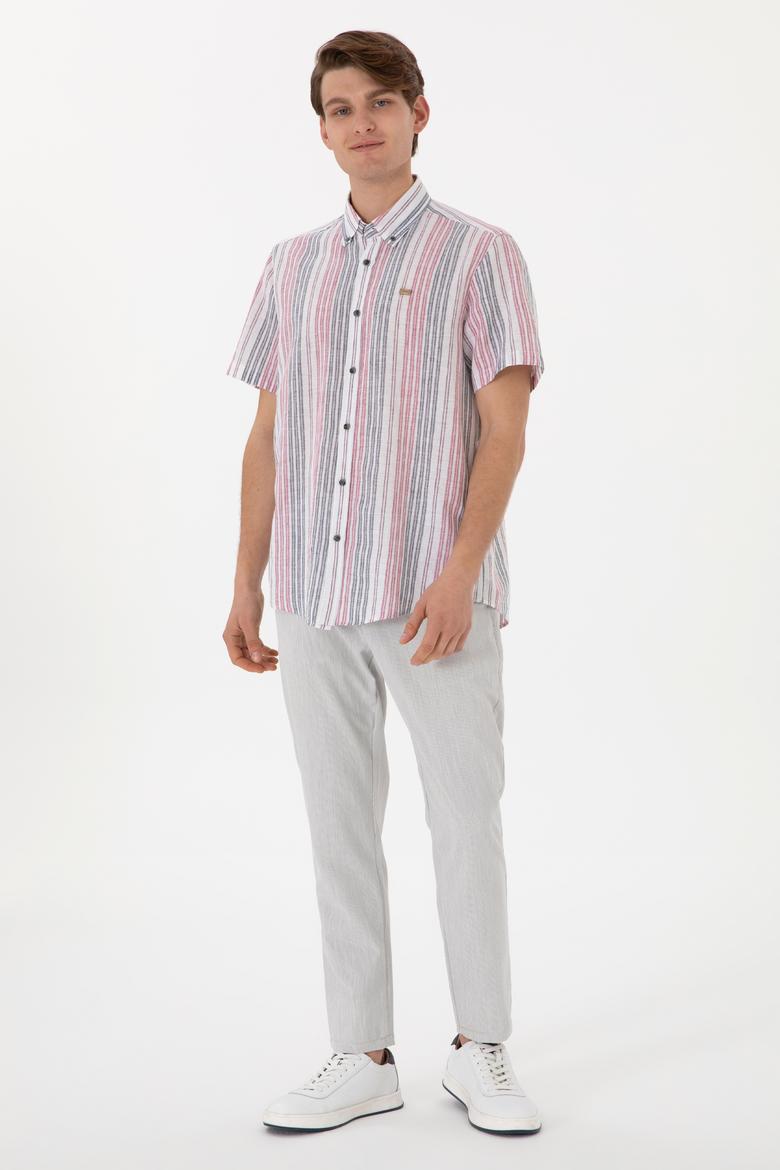 Erkek Kırmızı Kısa Kollu Gömlek - 50299960006