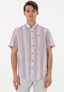 Erkek Kırmızı Kısa Kollu Gömlek - 50299960006