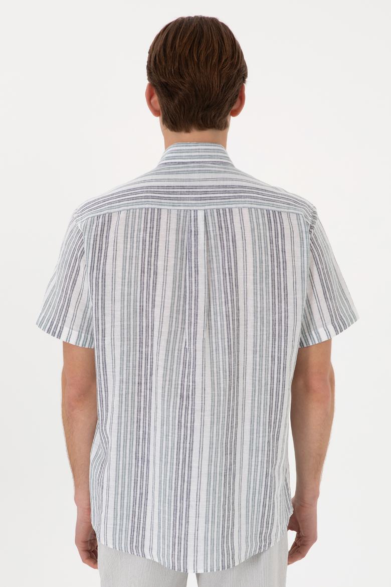 Erkek Lacivert Kısa Kollu Gömlek - 50299960014