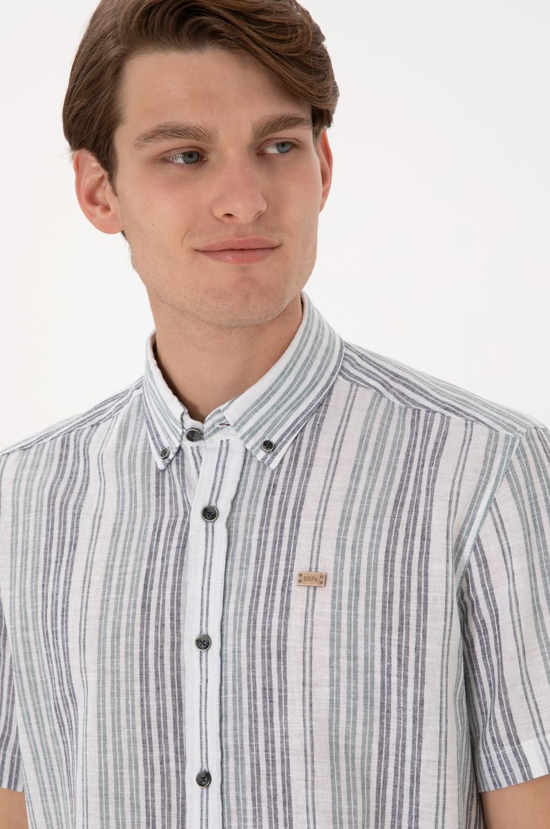 Erkek Lacivert Kısa Kollu Gömlek