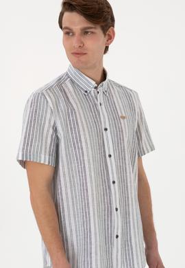 Erkek Lacivert Kısa Kollu Gömlek - 50299960014