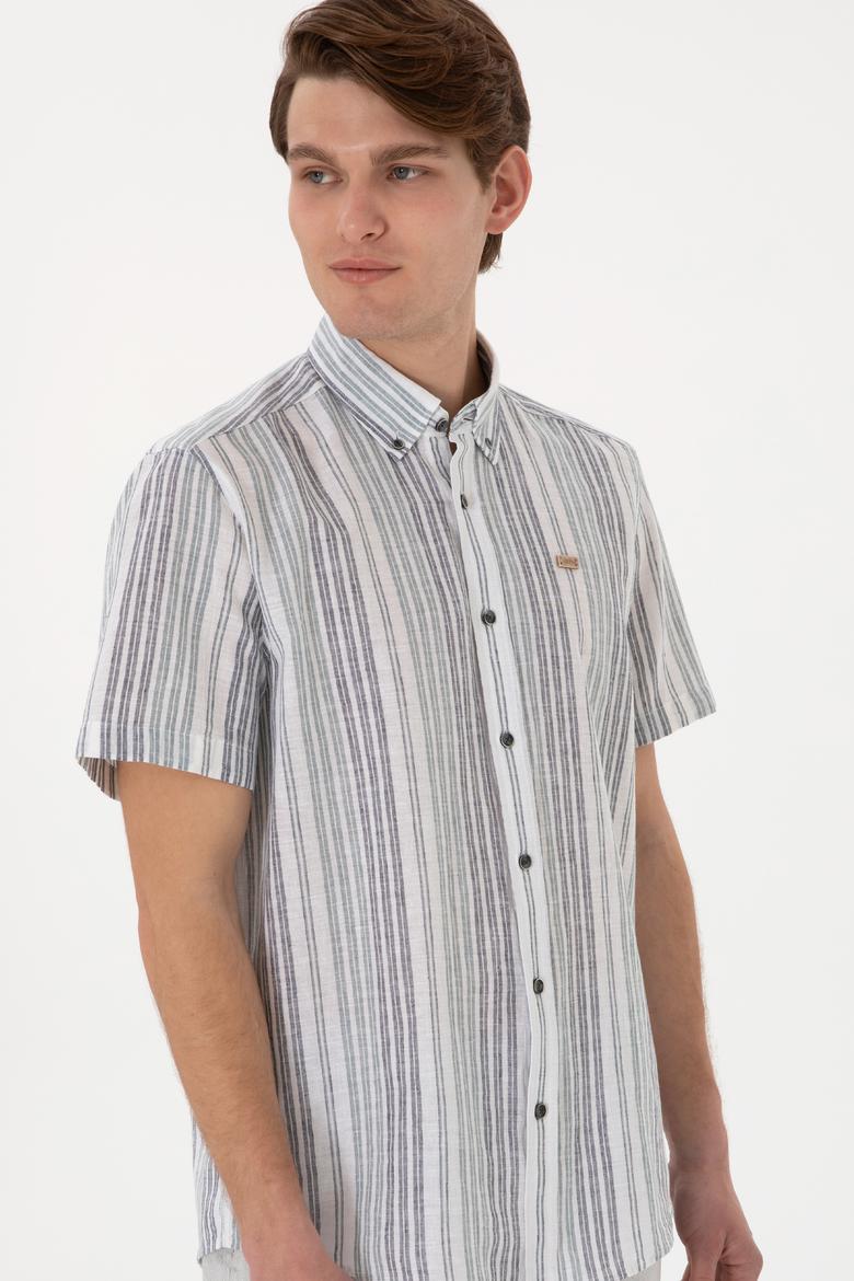 Erkek Lacivert Kısa Kollu Gömlek - 50299960014