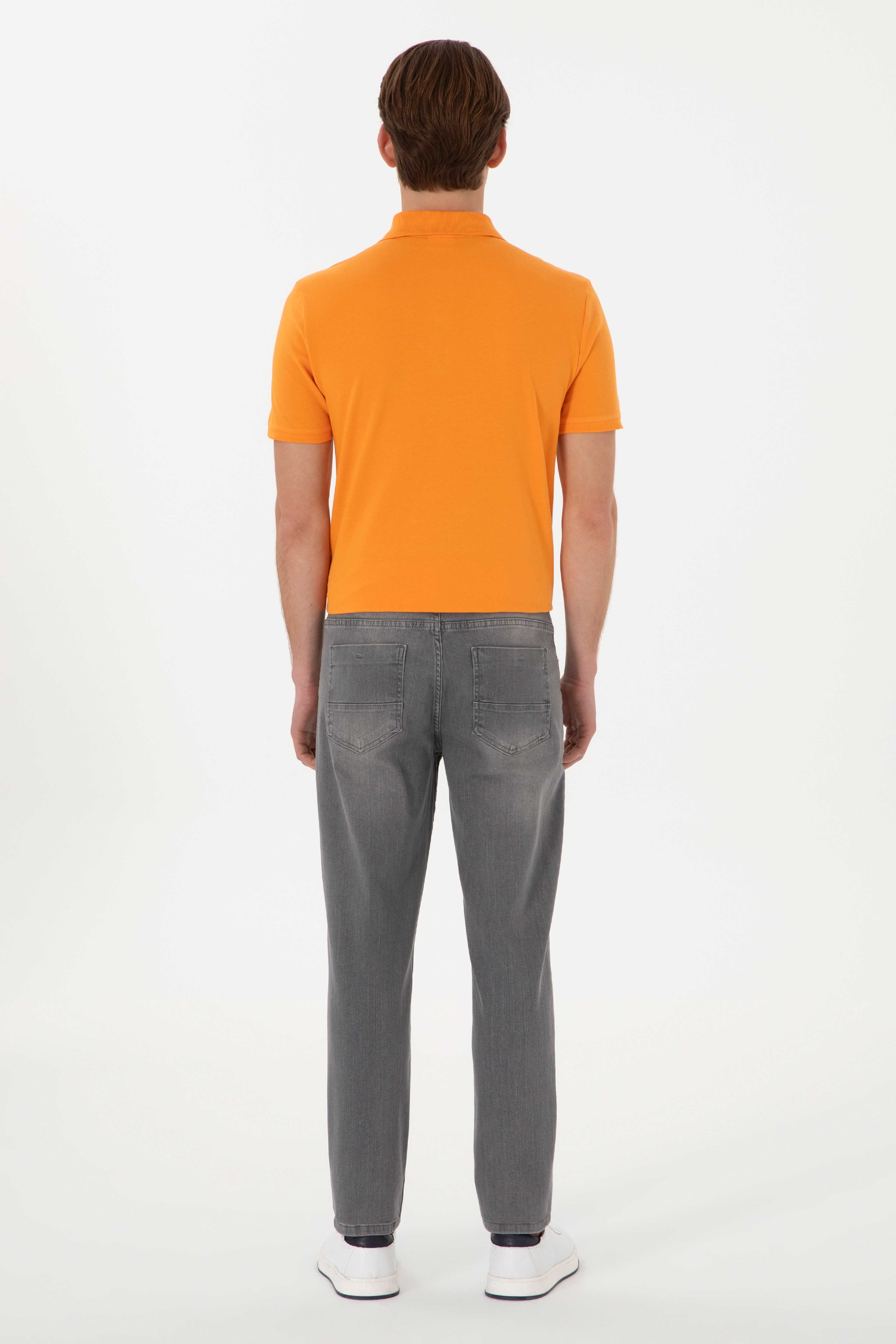 Erkek Gri Jean Pantolon - Image 4
