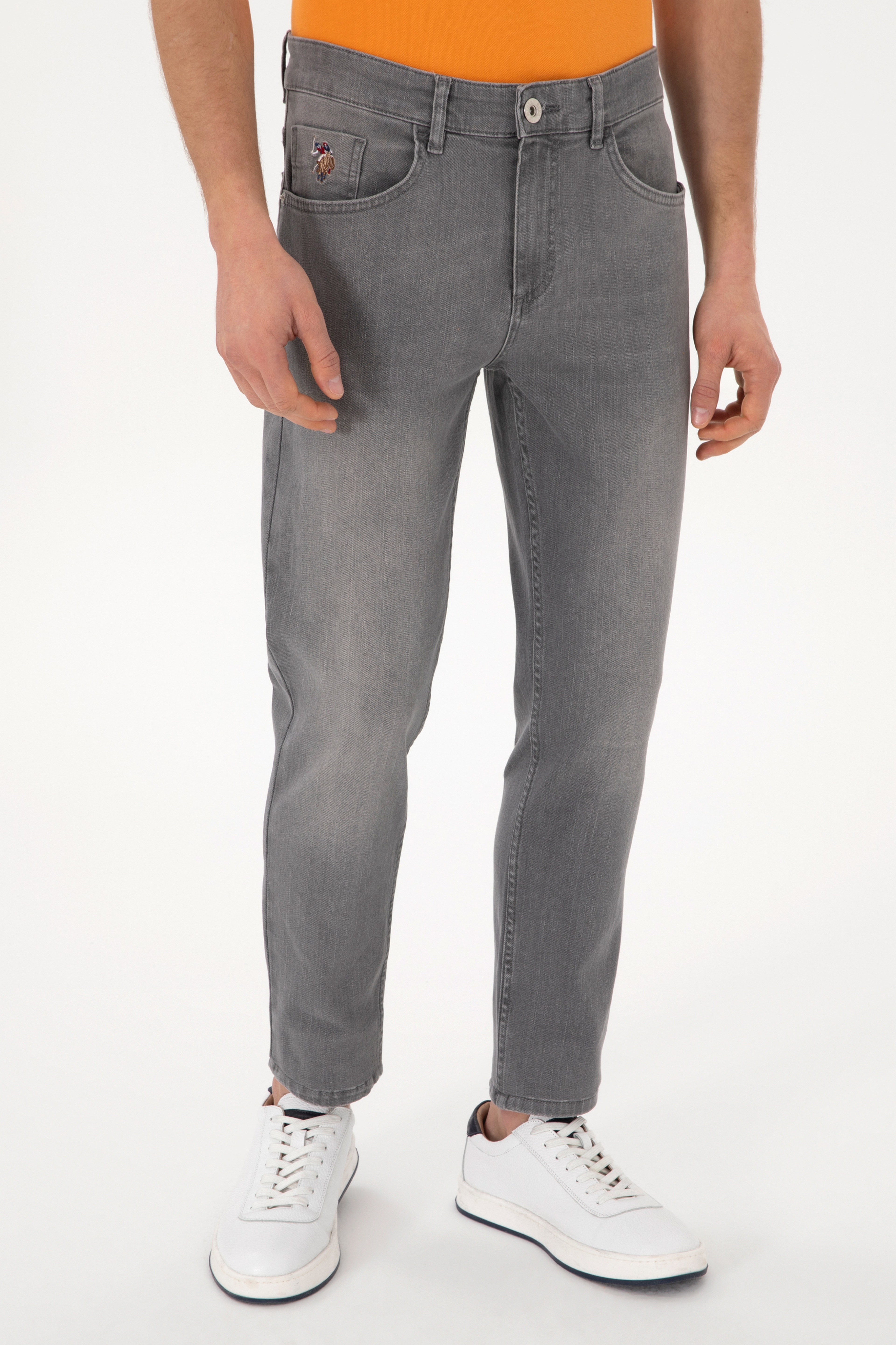 Erkek Gri Jean Pantolon