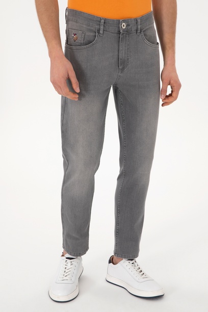 Erkek Gri Jean Pantolon