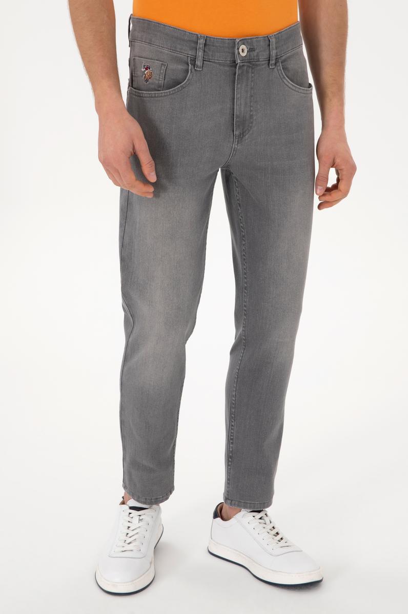 Erkek Gri Jean Pantolon