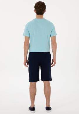 Erkek Lacivert Örme Şort - 50298038069