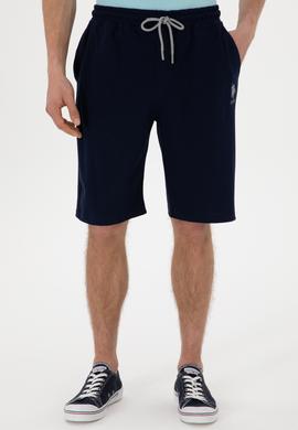 Erkek Lacivert Örme Şort - 50298038069