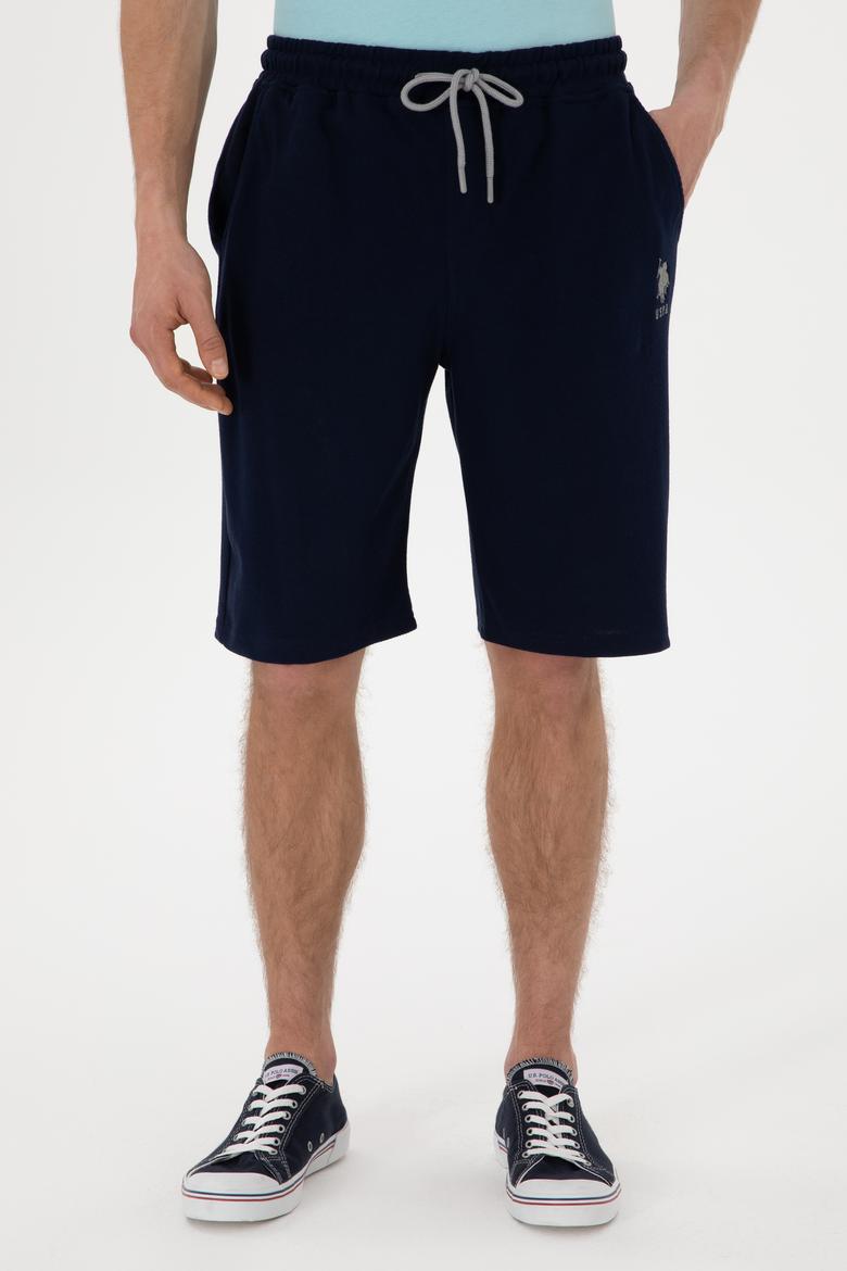 Erkek Lacivert Örme Şort - 50298038069