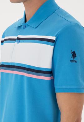 Erkek Regular Fit Polo Yaka Turkuaz Tişört - 50306858016