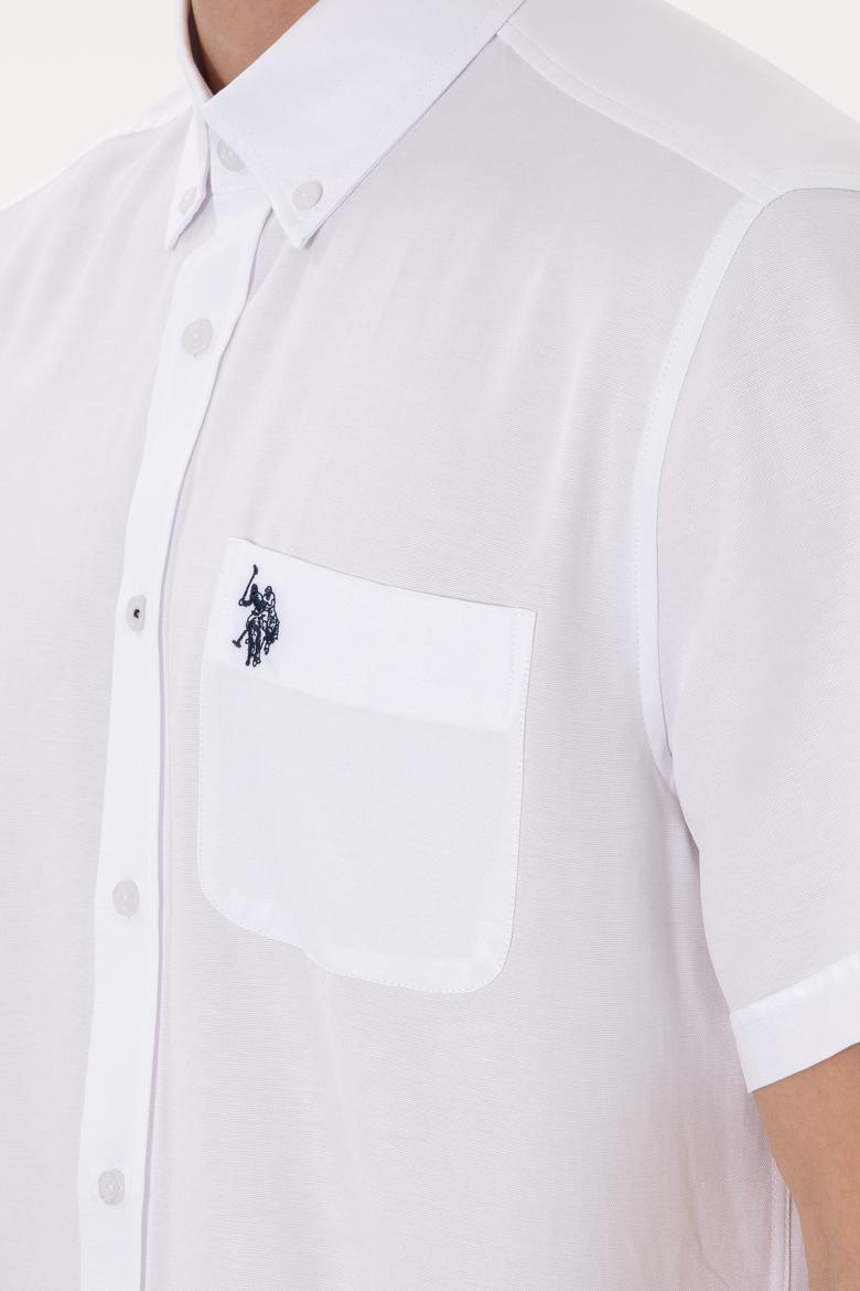 Erkek Beyaz Kısa Kollu Gömlek - 50297909041