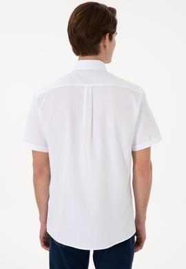 Erkek Beyaz Kısa Kollu Gömlek - 50297909041