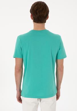 Erkek Regular Fit Bisiklet Yaka Mint Basic Tişört - 50298035057