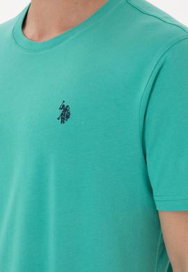 Erkek Regular Fit Bisiklet Yaka Mint Basic Tişört - 50298035057