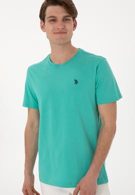 Erkek Regular Fit Bisiklet Yaka Mint Basic Tişört - 50298035057