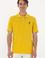 Erkek Regular Fit Polo Yaka Sarı Basic Tişört