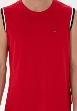 Erkek Bisiklet Yaka Kırmızı Pijama Takımı - 50309234003